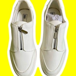 Asos luxury white zip up casual shoes